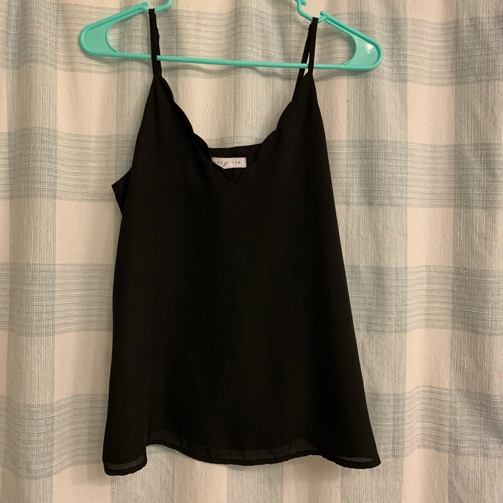Black tank top
